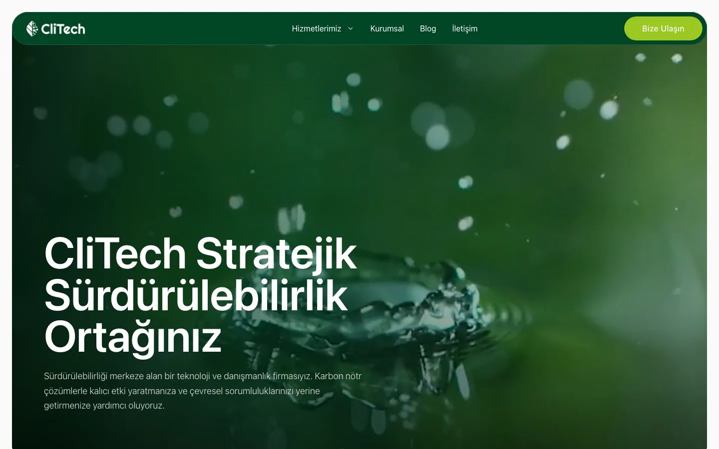 Clitech ana sayfası