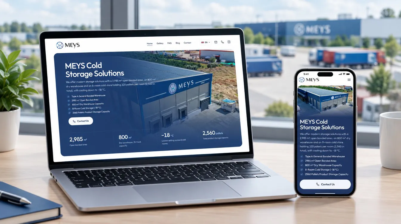 Meys Group project cover: the product on device screens