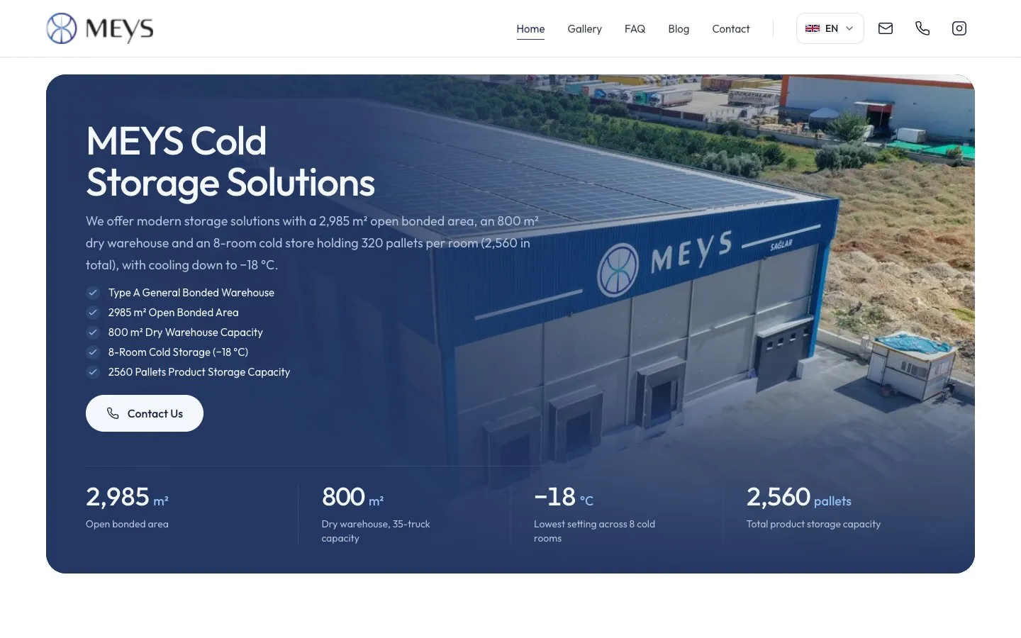 Meys Group ana sayfası