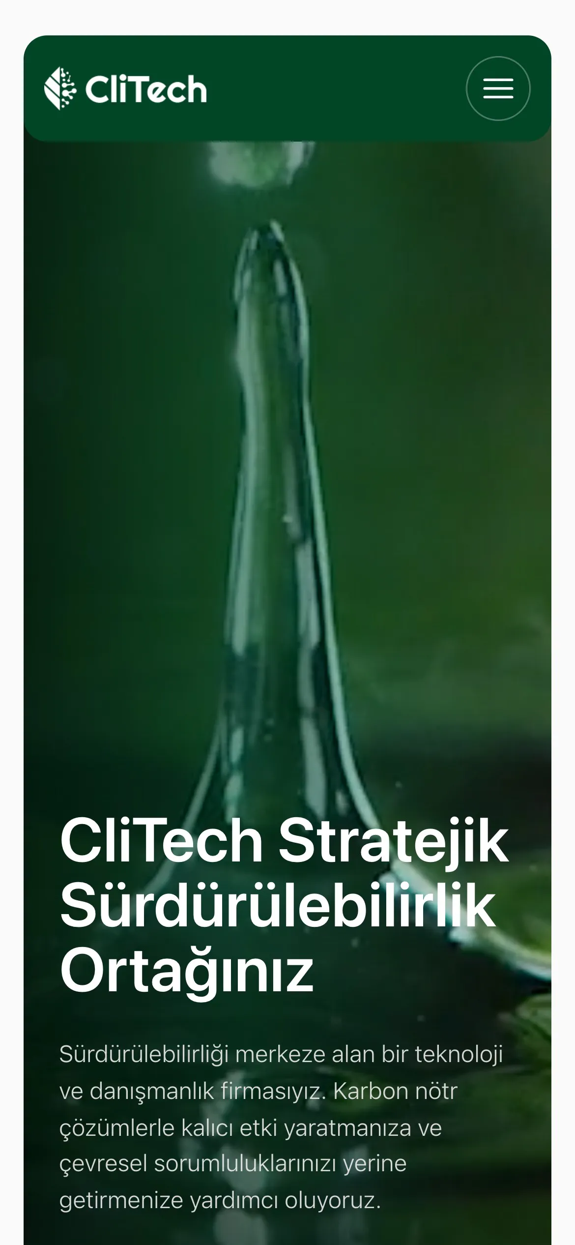 Clitech mobil uygulama ekranı