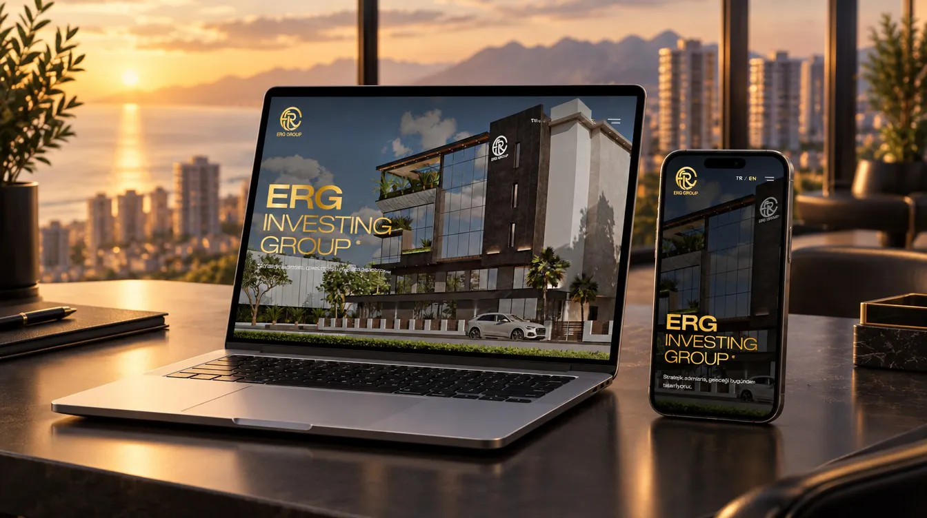 Erg Investing project cover: the product on device screens