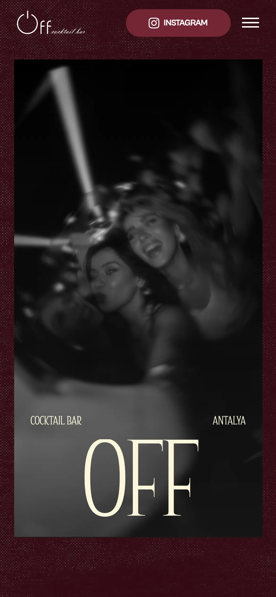 Off Cocktail mobil uygulama ekranı