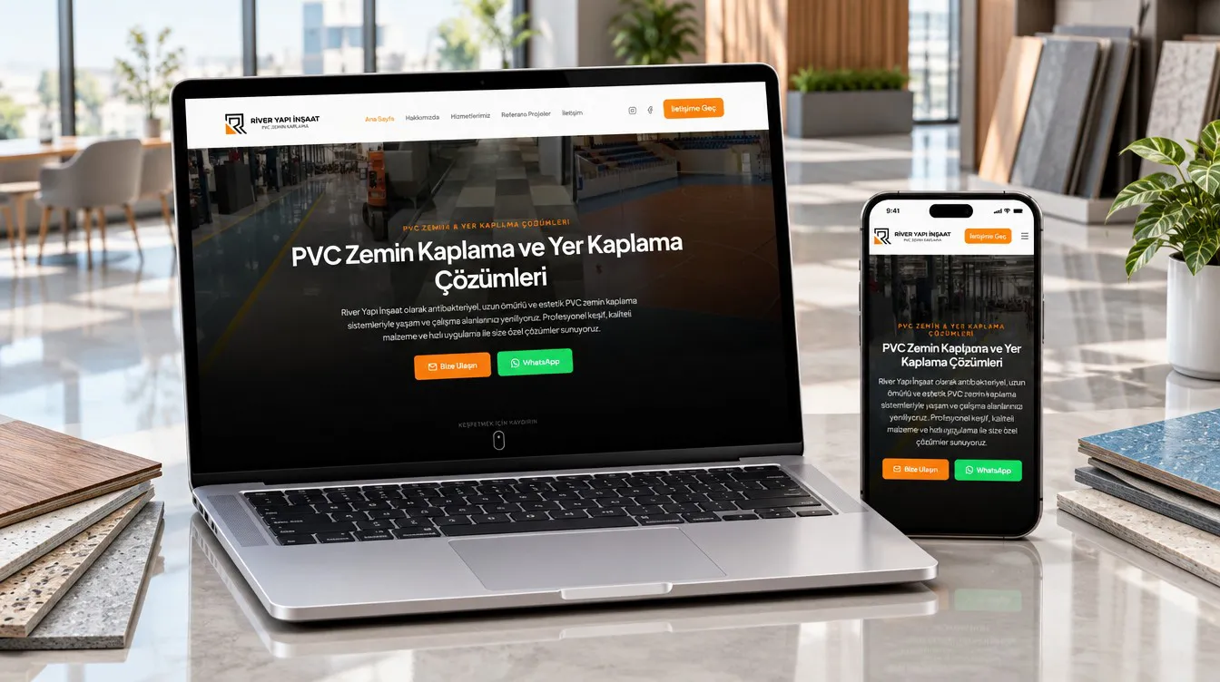River Yapı project cover: the product on device screens